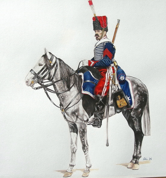 Cavalier du 5ème Hussards 1867